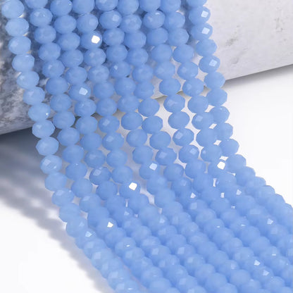 BBB 432 Faceted Rondelle Crystal glass beads ( 1 pc ) premium cut