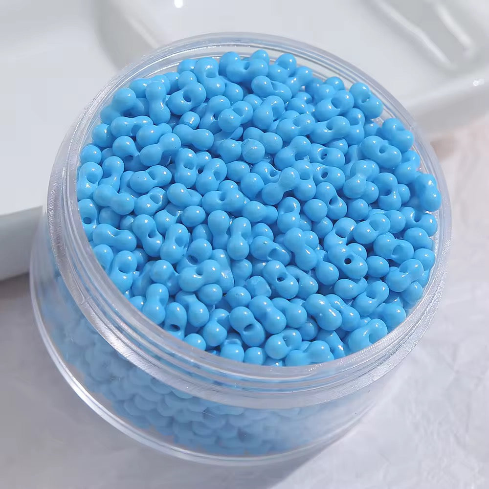 GB43 Peanut glass bead ( 1 pc ) Lampwork Bead ( 10:6 mm )