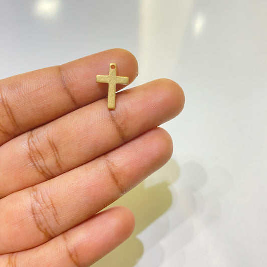 SS 1066 cross charm ( 1 pc )