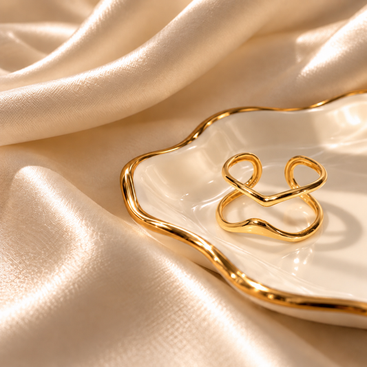 RSJ27C Ring 18k Gold PVD plated