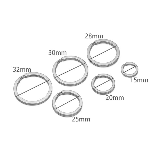 SS 1396 Silver Key Ring 25mm 316 Stainless steel ( 1 pc ) Anti tarnish