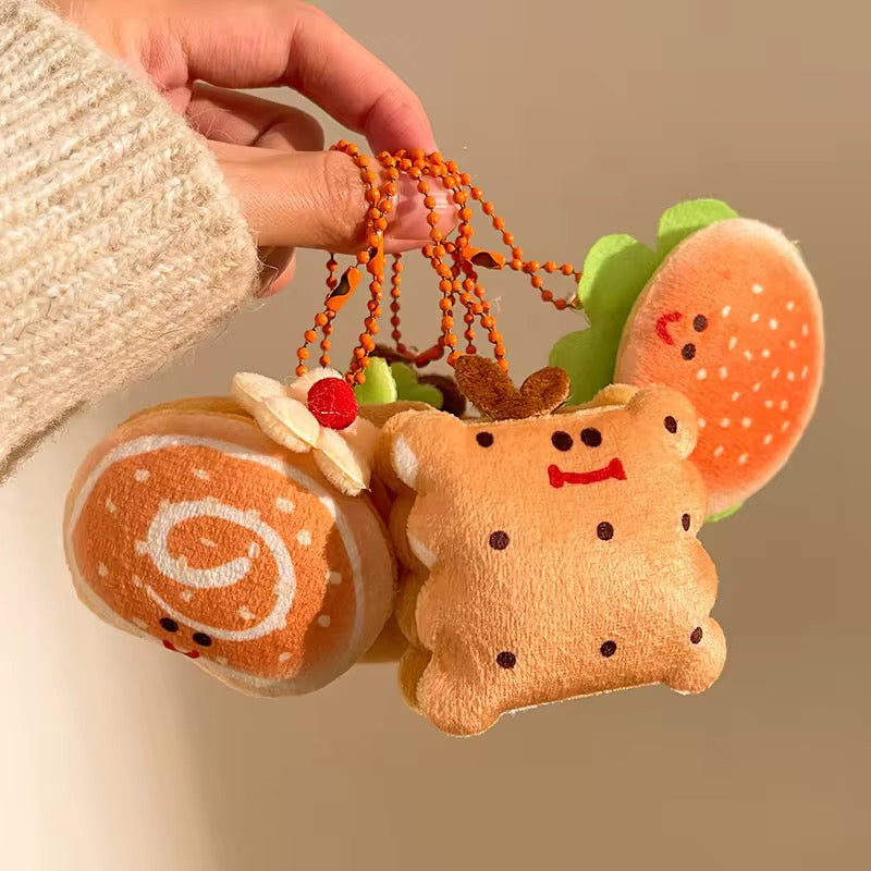 PK 13 Cute Kawaii Capybara Toast 3D Plush Toy Bead Keychain ( 1 pc ) Premium Quality ( 12:11 cm )