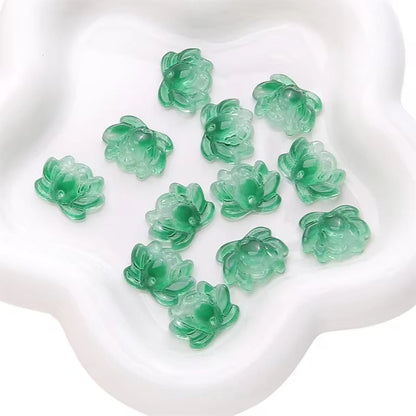 GB44 Lotus glass bead ( 1 pc ) Lampwork Bead