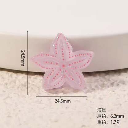 BBB 315 (d) Starfish Ocean Resin charm ( 1 pc ) with Hook