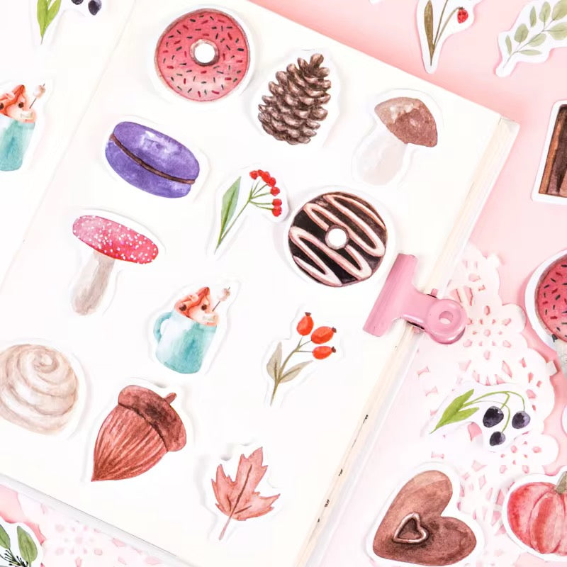 Sweety Desert Series Waterproof UV Resistant sticker ( 1 pack - 46 piece )