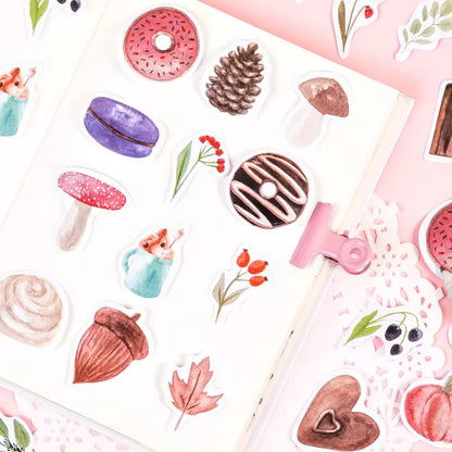 Sweety Desert Series Waterproof UV Resistant sticker ( 1 pack - 46 piece )
