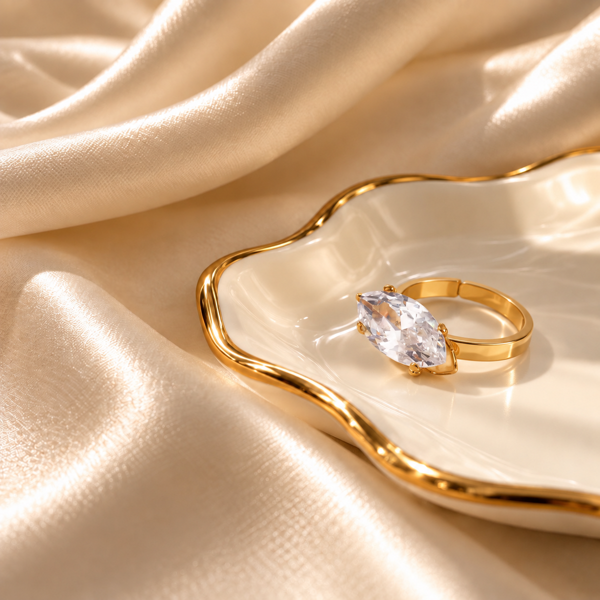 RSJ27F Ring 18k Gold PVD plated