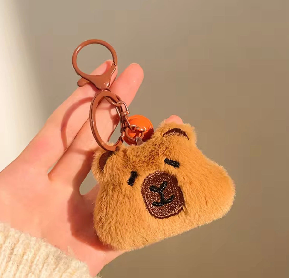 PK 103 Capybara 3D Plush Toy Keychain ( 1 pc ) Imported Premium Quality