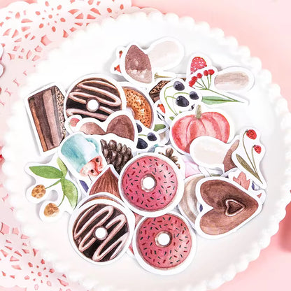 Sweety Desert Series Waterproof UV Resistant sticker ( 1 pack - 46 piece )