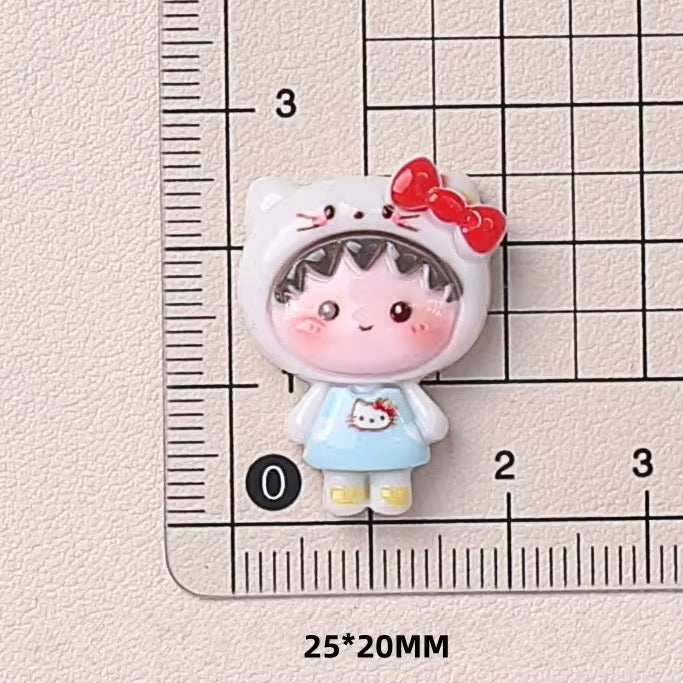 BBB 072 (c) Drag ball cartoon kawaii themed resin charm ( 1 pc ) with / without Hook