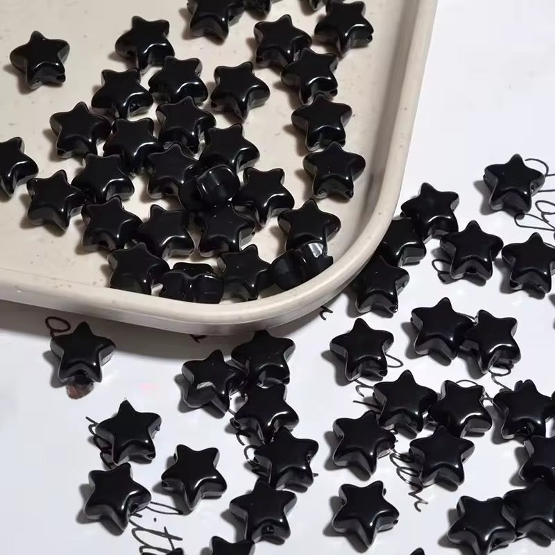 AB02 Star Shiny Bead ( 1 pc ) UV Plated Acrylic ( 11 mm )