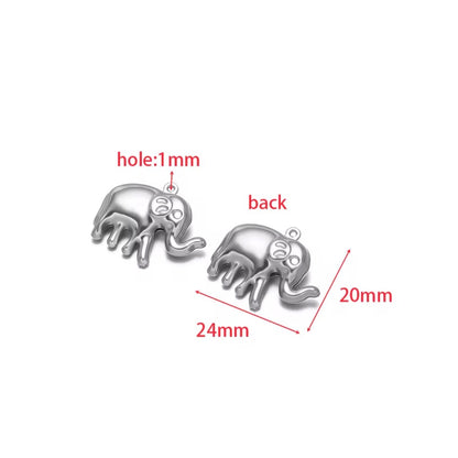 SC16H Elephant charm 18k Gold PVD 316 stainless steel ( 1 pc ) Anti tarnish