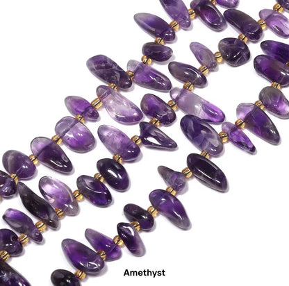 GB04 Natural long tooth Irregular stone bead - Natural Gemstone Bead ( 1 pc ) AAA Quality