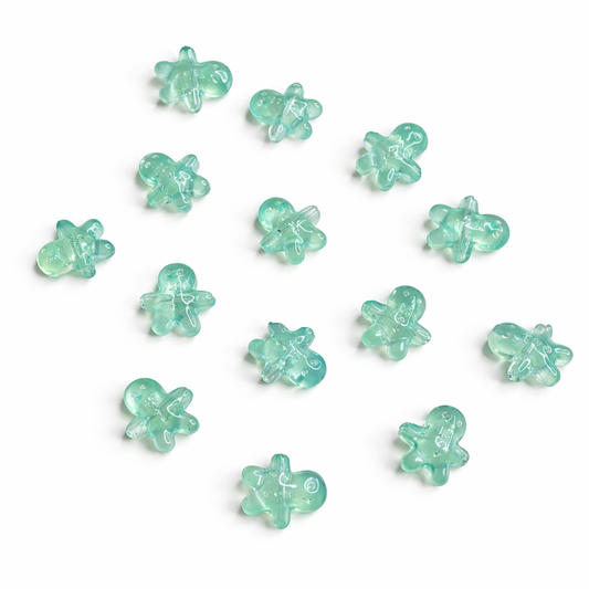 BBB 297 (g) Light Green Gummy Bear glass bead ( 1 pc ) Lampwork Bead ( 15 mm )