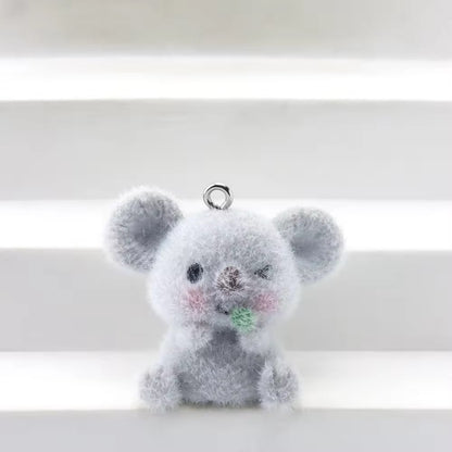 BBB 267 (z) Koala Cute Fur 3D Flocking Resin charm ( 1 pc ) ( 35*30mm )