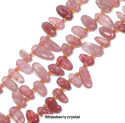 GB04 Natural long tooth Irregular stone bead - Natural Gemstone Bead ( 1 pc ) AAA Quality