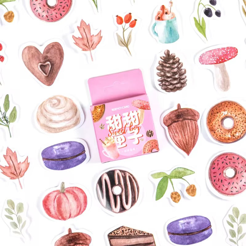 Sweety Desert Series Waterproof UV Resistant sticker ( 1 pack - 46 piece )