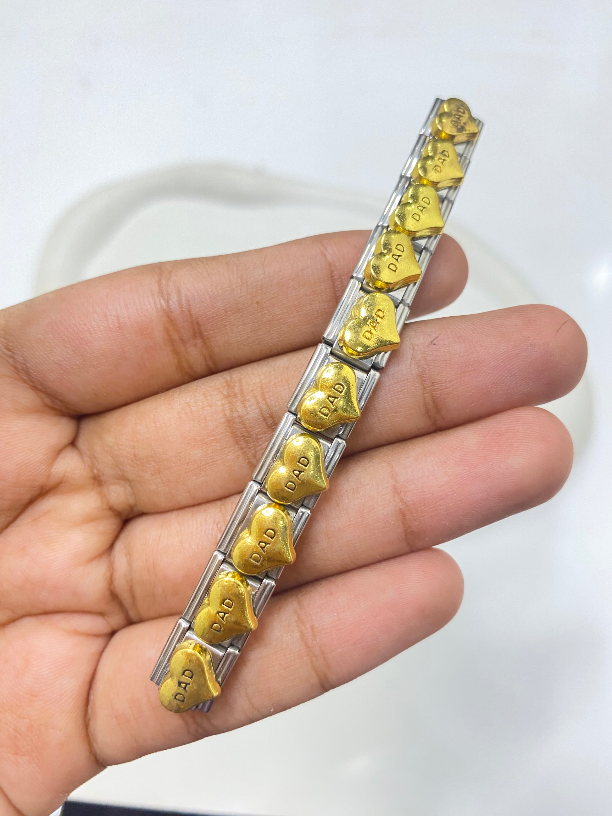 Stainless Steel Dad Nomination Bracelet IC 23 Dad Italian Charm