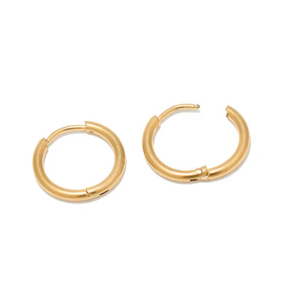 SS 2921 Dainty Hoop 18K Gold PVD plated 316 stainless steel ( 2 pc ) Anti tarnish