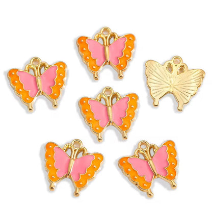 EC06K Butterfly enamel charm ( 1 pc ) High quality shine ( 17:18 mm )
