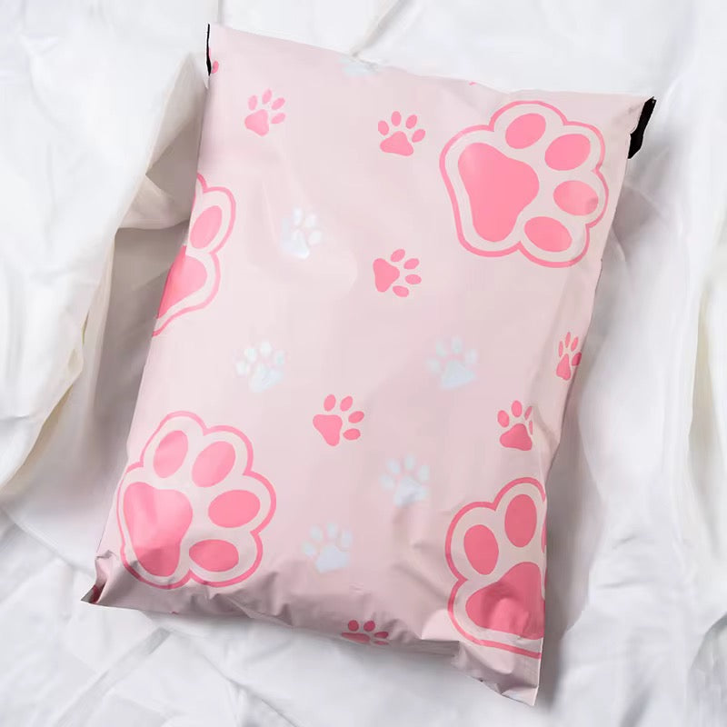 Paw-fect 😍 Poly Mailer Bag -  Waterproof & Double Sided - Designer Premium Packaging ( 10:13 inch )