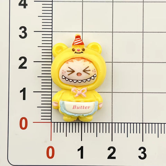 BBB 037 (F) Labubu kawaai resin charm with hook ( 1 pc )