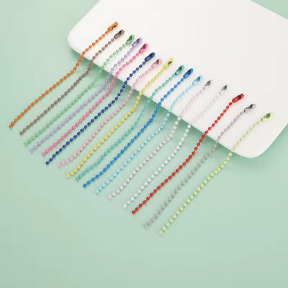 BBB 184 (i) Bright Pink Bead ball chain Keychain ( 1 pc )