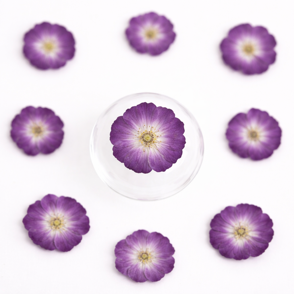 DF 67 Purple Rose Pressed Dried Flower ( 1 pc ) plain dried flower for Resin Art