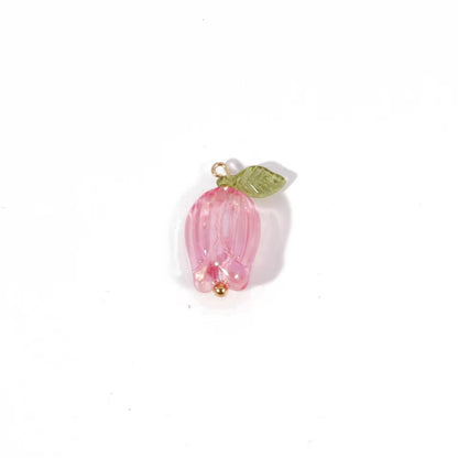 AB78 Tulip Flower Bead Set ( 1 pc ) UV Plated Acrylic ( 12:22 mm )