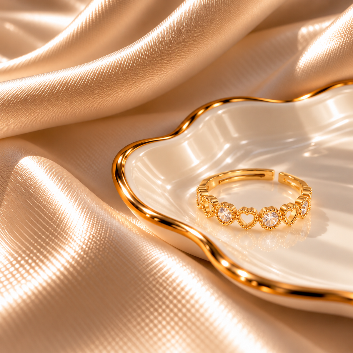 RSJ36G Ring 18k Gold PVD plated