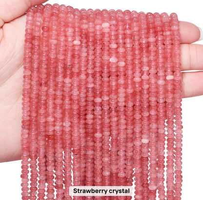 GB01 Abacus Shape bead - Natural Gemstone Bead ( 1 pc ) AAA Quality