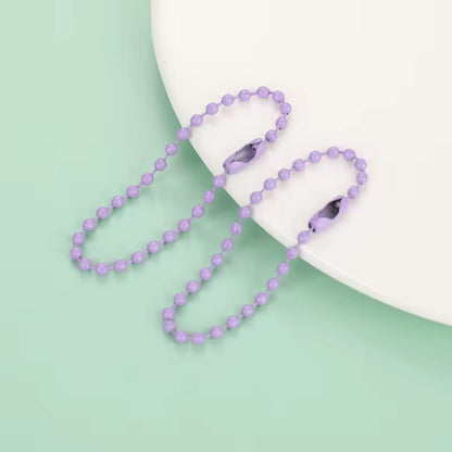 BBB 184 (g) Purple Bead ball chain Keychain ( 1 pc )