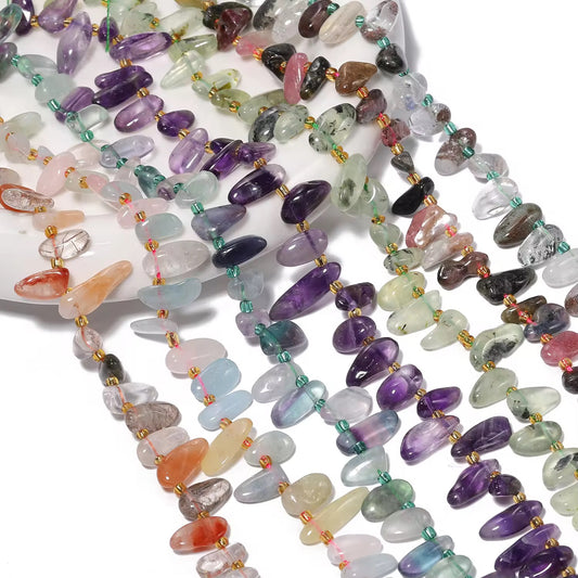 GB04 Natural long tooth Irregular stone bead - Natural Gemstone Bead ( 1 pc ) AAA Quality