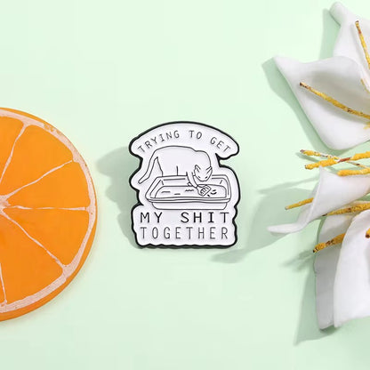 PK 121 Cute Enamel Pin Badge ( 1 pc ) Imported Premium Quality
