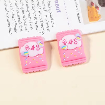 BBB 049 (f) biscuit Kawai themed resin charm ( 1 pc ) with / without hook