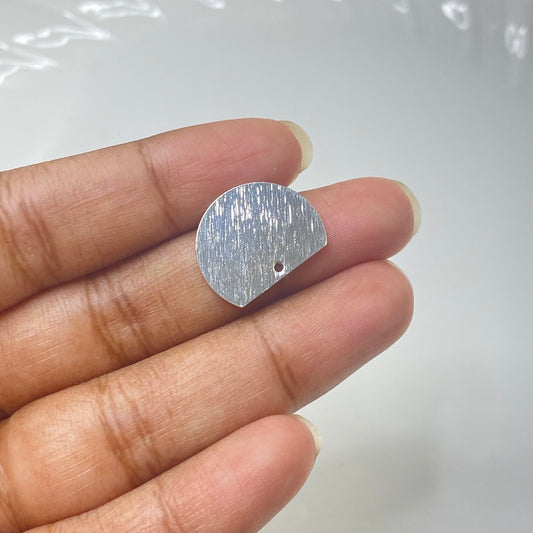 SS 272 Textured silver plated charm