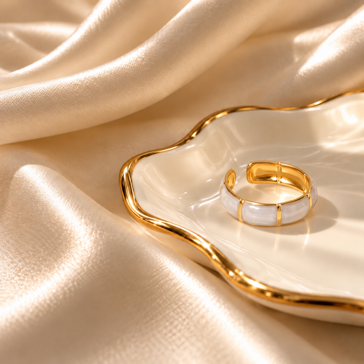 RSJ27E Ring 18k Gold PVD plated