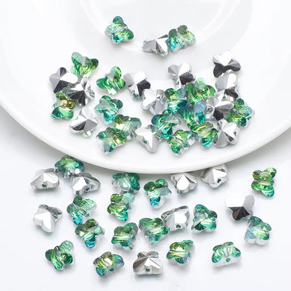 BBB 97 Colourful Butterfly Crystal glass beads ( 1 pc ) ( 6:8 mm )