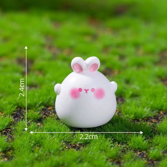 BBB 275 (c) Cute Rabbit Zodiac Animal Resin charm ( 1 pc ) with Hook