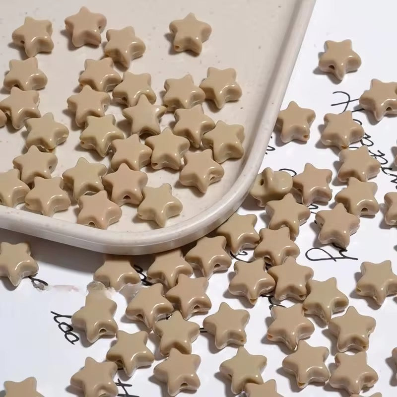 AB02 Star Shiny Bead ( 1 pc ) UV Plated Acrylic ( 11 mm )