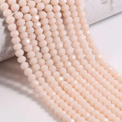BBB 432 Faceted Rondelle Crystal glass beads ( 1 pc ) premium cut