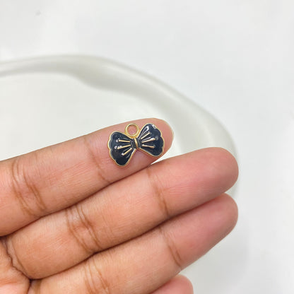 EC 1537  Bow enamel charm ( 1 pc )