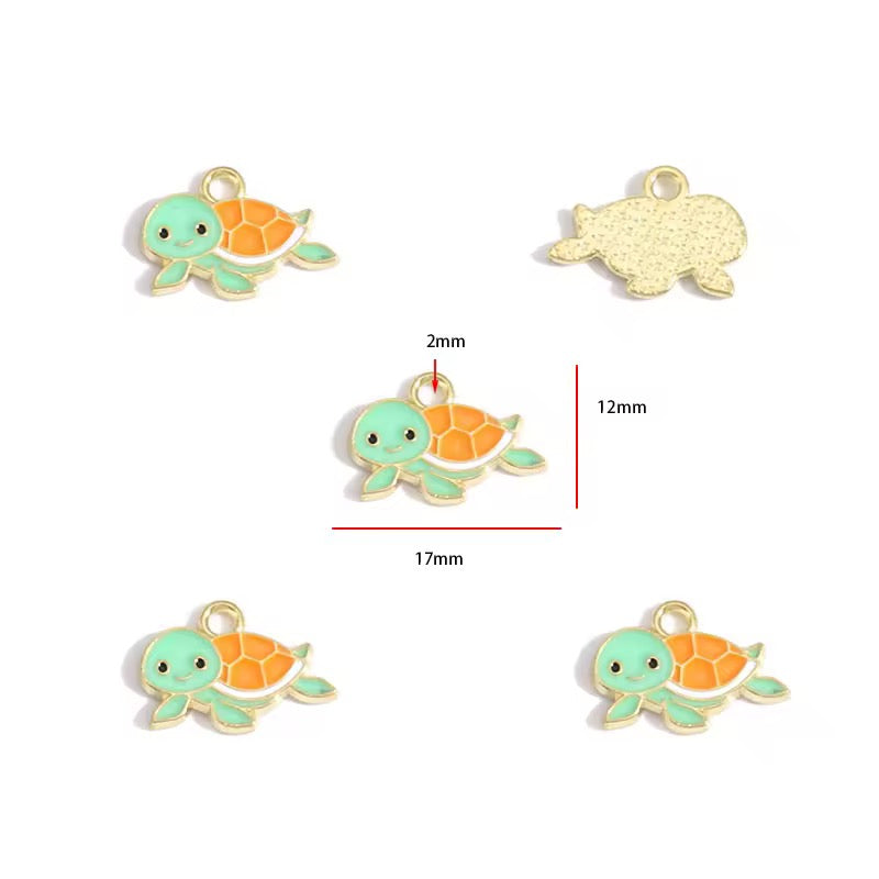 BBB 423 Ocean Them Enamel bundle Charm ( 1 set - 10 pc ) High Quality Shine