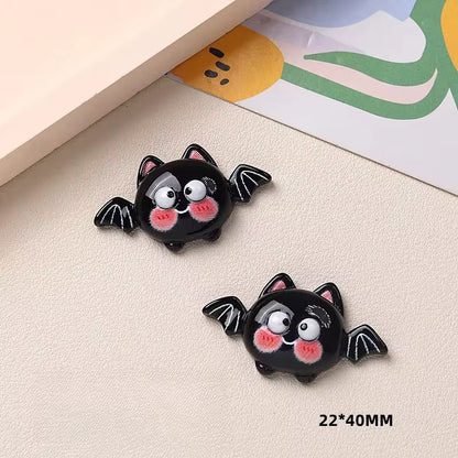 BBB 076 (h) Spooky Halloween themed resin charm ( 1 pc ) with / without Hook