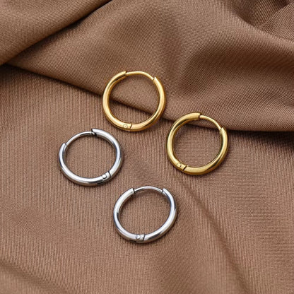 SS 2921 Dainty Hoop 18K Gold PVD plated 316 stainless steel ( 2 pc ) Anti tarnish