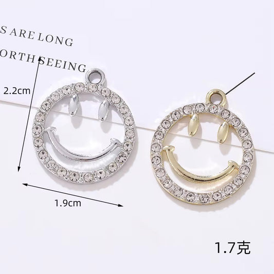 SS 2957 Smiley Alloy Premium charm ( 1 pc ) Tarnish Resistant