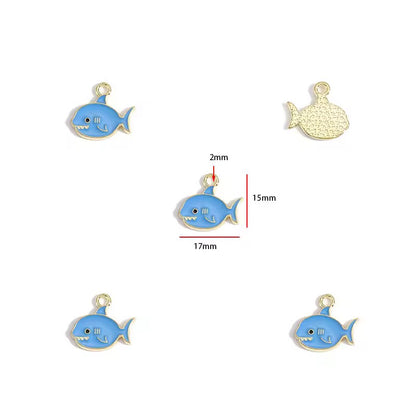 BBB 423 Ocean Them Enamel bundle Charm ( 1 set - 10 pc ) High Quality Shine