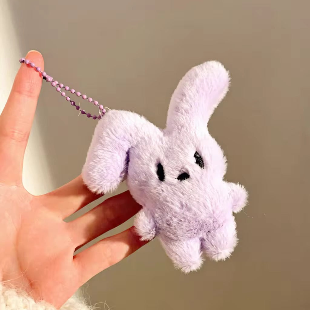 PK 93 Purple Rabbit 3D Plush Toy Keychain ( 1 pc ) Imported Premium Quality