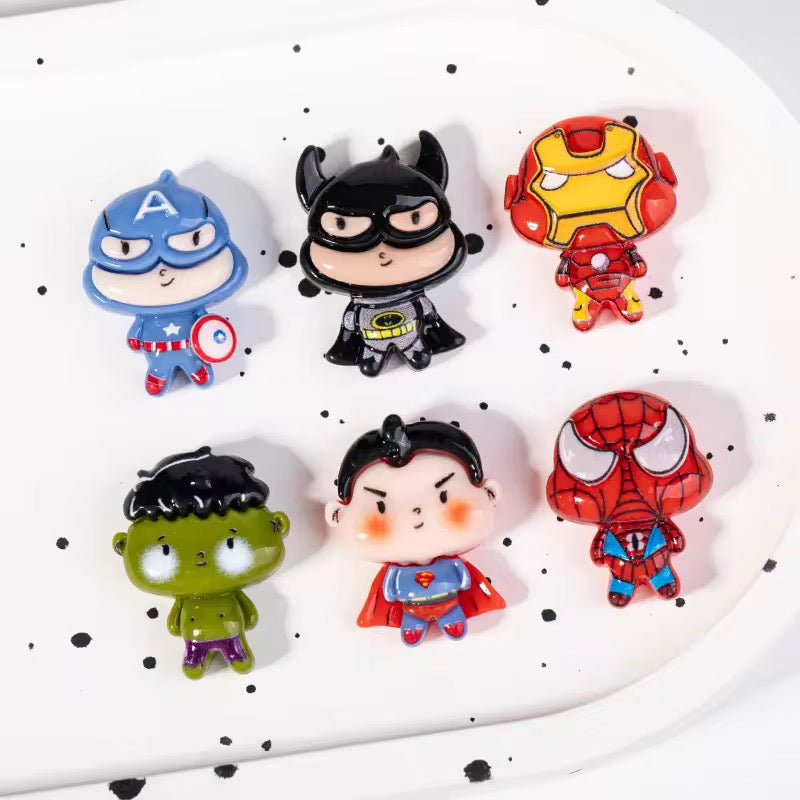BBB 313 (b) Iron man Superhero Resin charm ( 1 pc ) with Hook