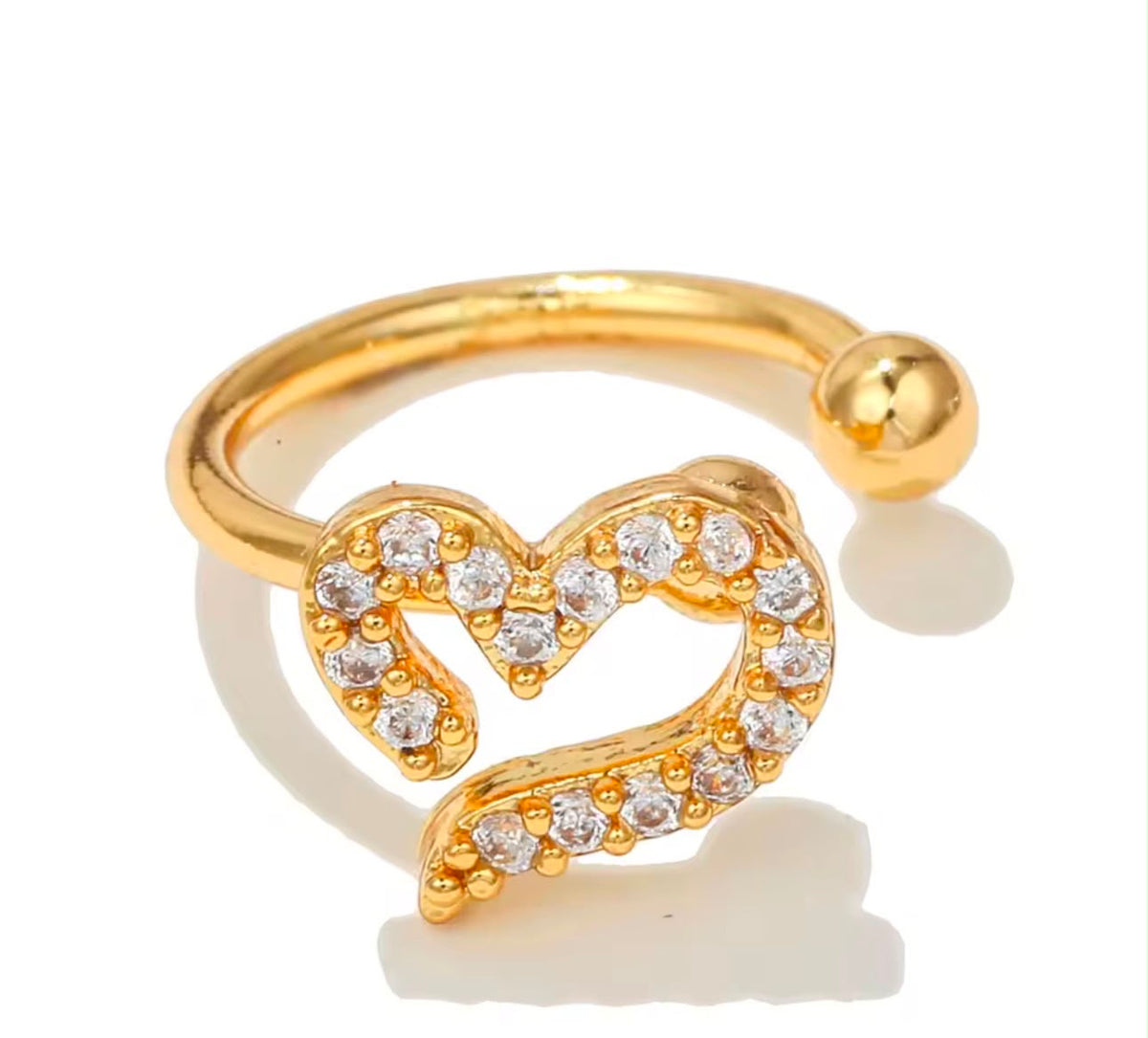 CJ01D  (1 Pc) 18k gold copper plated
